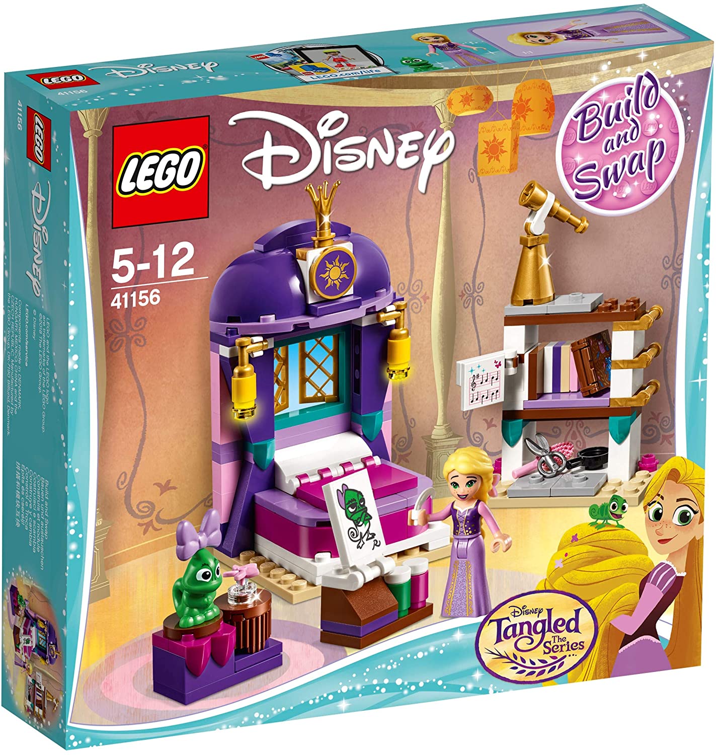 Lego Disney 41156 Dormitorio de Rapunzel en el castillo - Bettoy.es