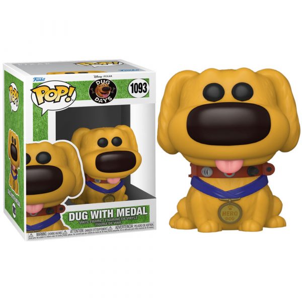 Funko Pop Disney 1093 Dug Con Medalla