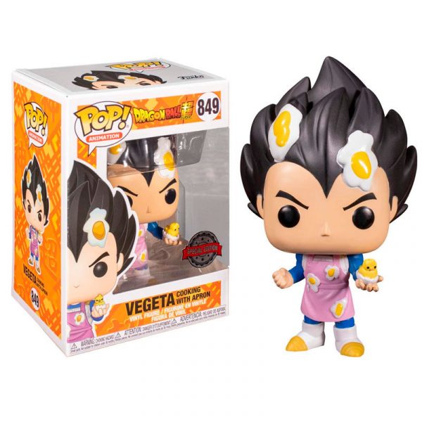 Funko Pop Animación 849 Vegeta Cocinando Caja Dañada