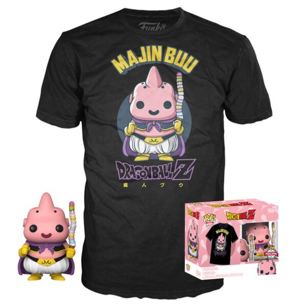 Pack Funko Pop Animacion Majin Buu Witch Ice Cream + Camiseta S