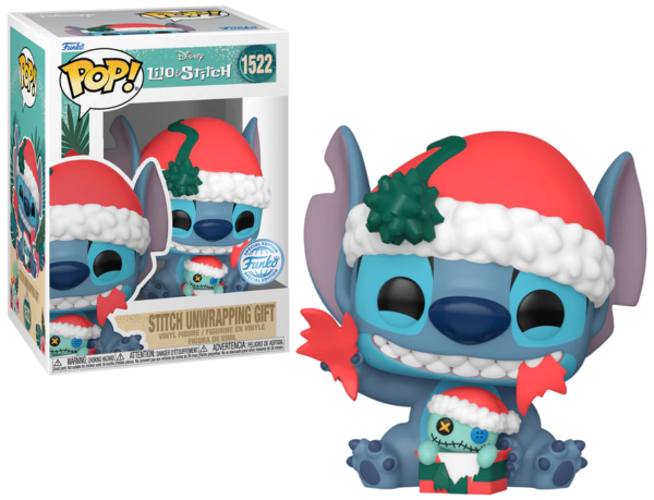 Funko Pop Disney 1522 Stitch Unwrapping Gift