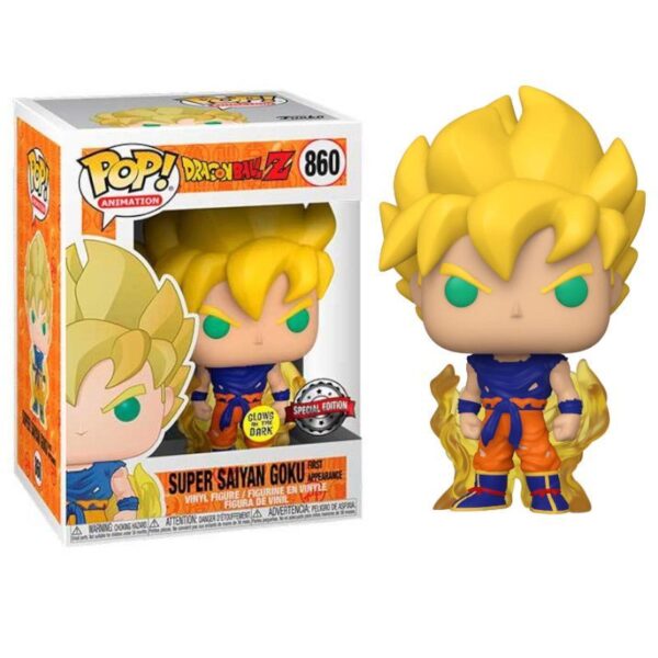 Funko Pop Animacion 860 Super Saiyan Goku Glow