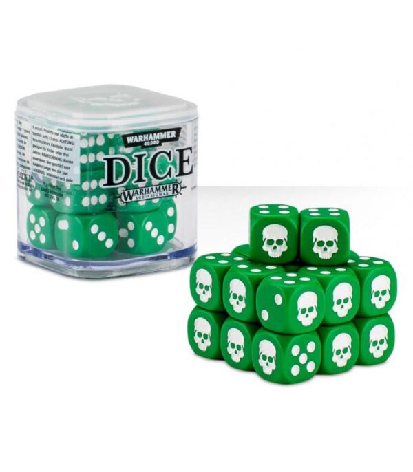 Warhammer - Dados Dice Set 12 mm - Color Verde