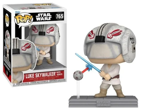 Funko Pop Star Wars 765 Luke Skywalker With Remote