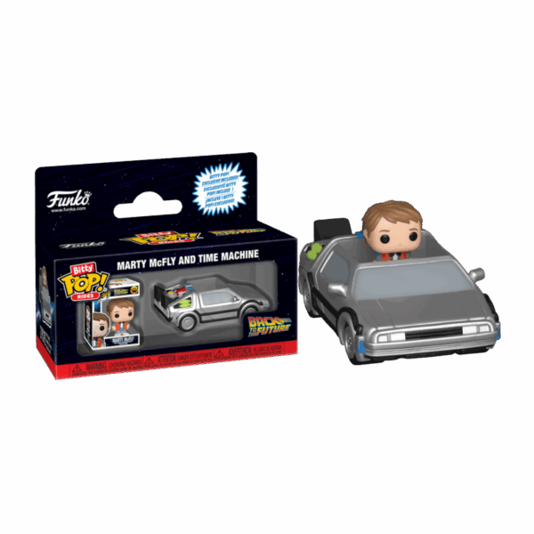 Funko Bitty Pop Rides Marty McFly and Time Machine