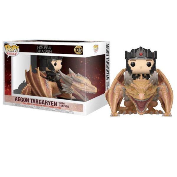 Funko Pop Rides 135 Aegon Targaryen Con Sunfyre
