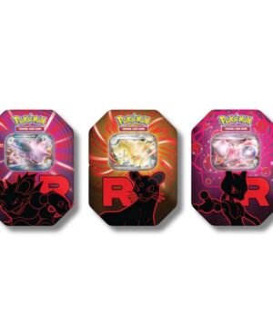 Cartas Pokémon TCG Lata Team Rocket (Nidoking Persian Mewtwo EX)