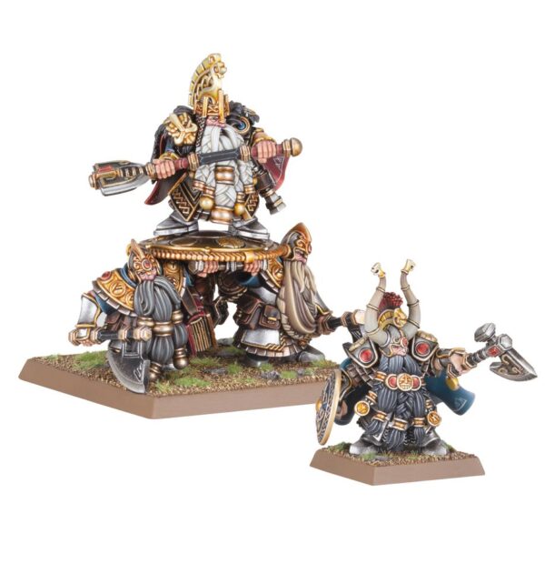 Warhammer The Old World - Dwarfen Mountain Holds: Dwarf Lords With Shieldbearers - Imagen 2