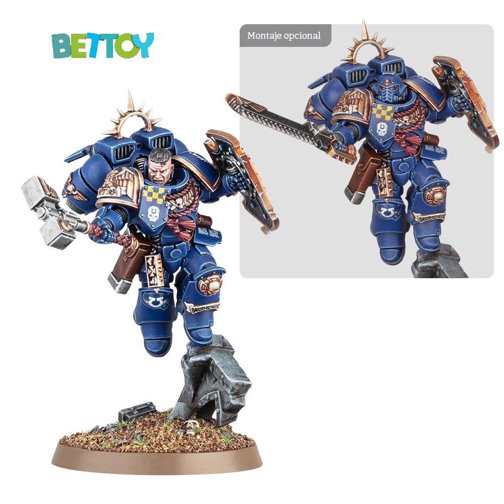 Warhammer 40.000 - Space Marines: Capitán Con Propulsor de Salto y Escudo - Imagen 2