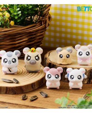 Figura Bandai Hamtaro Flocked Doll