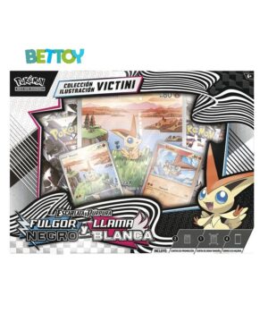 Cartas Pokémon Blister JCC Victini Fulgor Negro y Llama Blanca