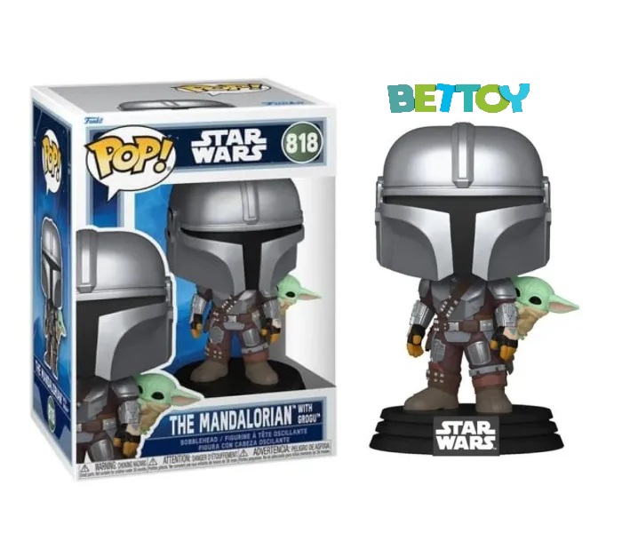 Funko Pop Star Wars 818 The Mandalorian With Grogu