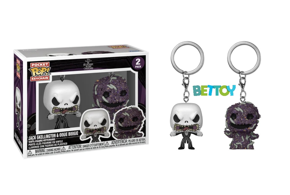 Pack Llavero Funko Pop Jack Skellington y Oogie Boogie