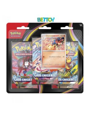Pokémon TCG Pack 3 Sobres Caos Creciente