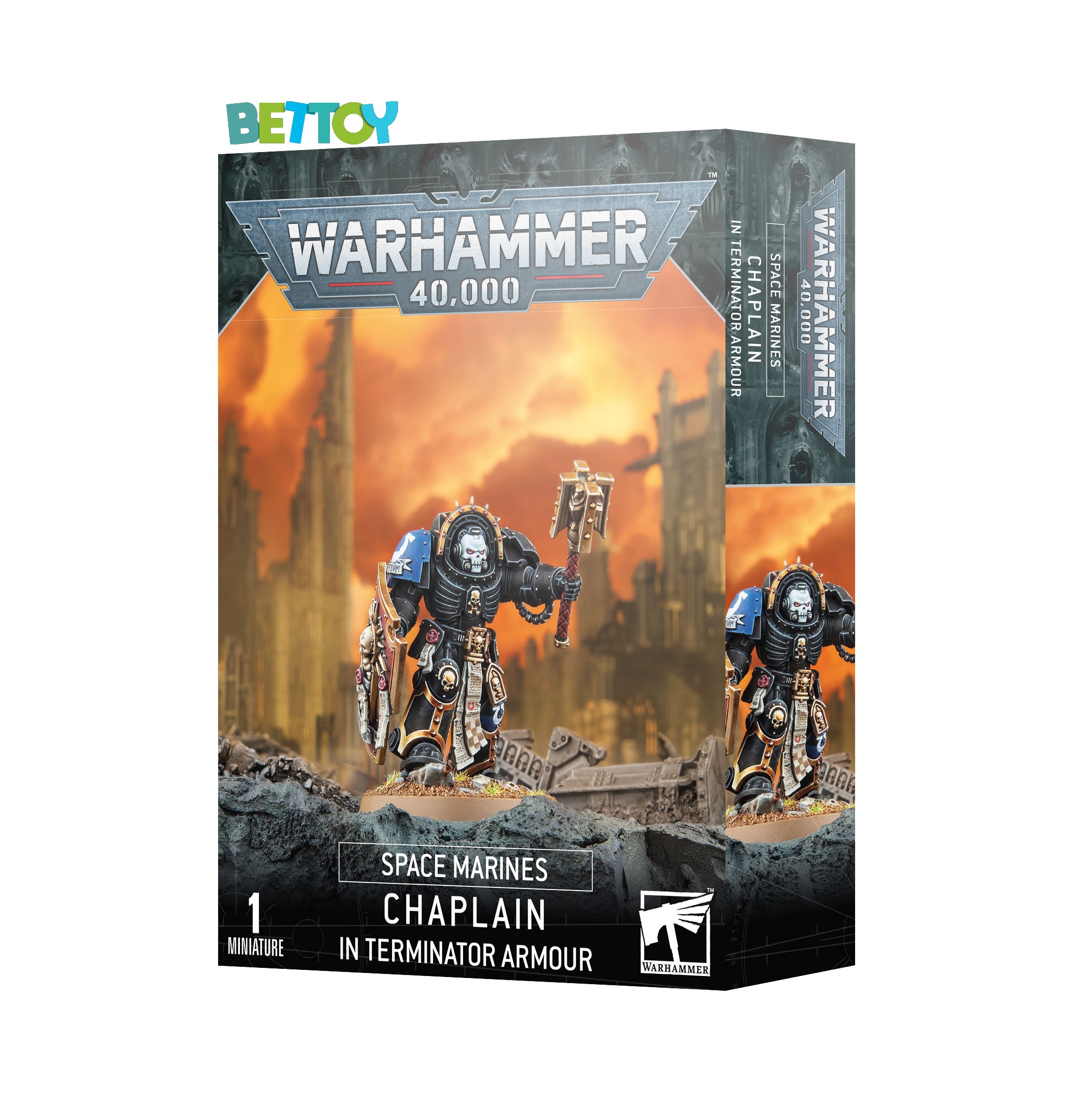 Warhammer 40.000 - Space Marines: Capellán Con Armadura Exterminador